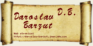 Daroslav Barzut vizit kartica
